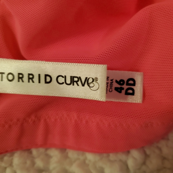 Torrid Curve size 46DD hot pink underwire pushup bra - Picture 7 of 7